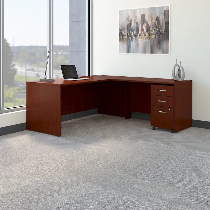 Bureau en L avec tiroirs Series C 72W