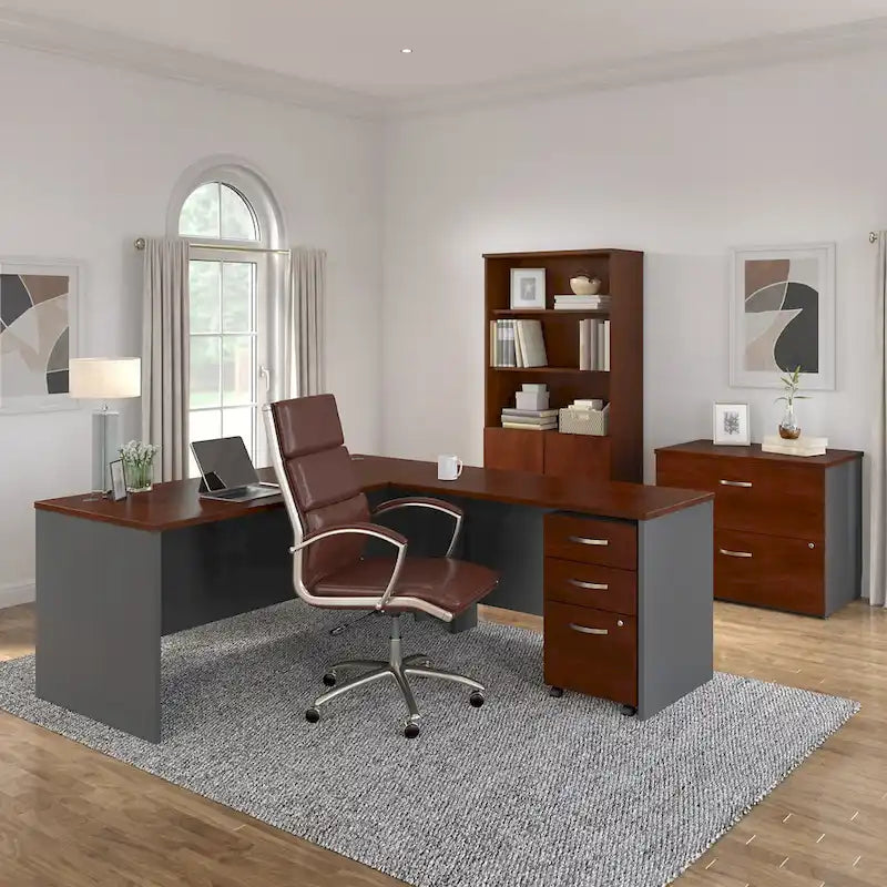 Bureau en L avec tiroirs Series C 72W