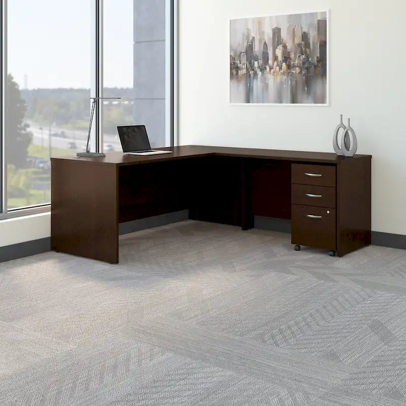 Bureau en L avec tiroirs Series C 72W