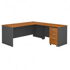 Bureau en L avec tiroirs Series C 72W