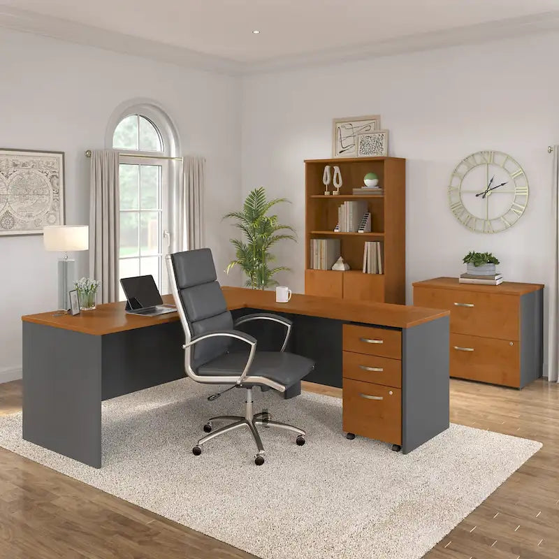Bureau en L avec tiroirs Series C 72W