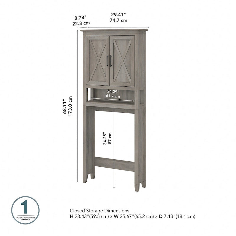Meuble de rangement pour toilettes Key West par Bush Furniture