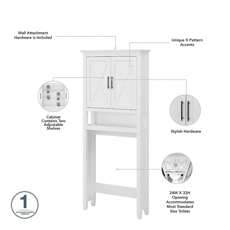 Meuble de rangement pour toilettes Key West par Bush Furniture
