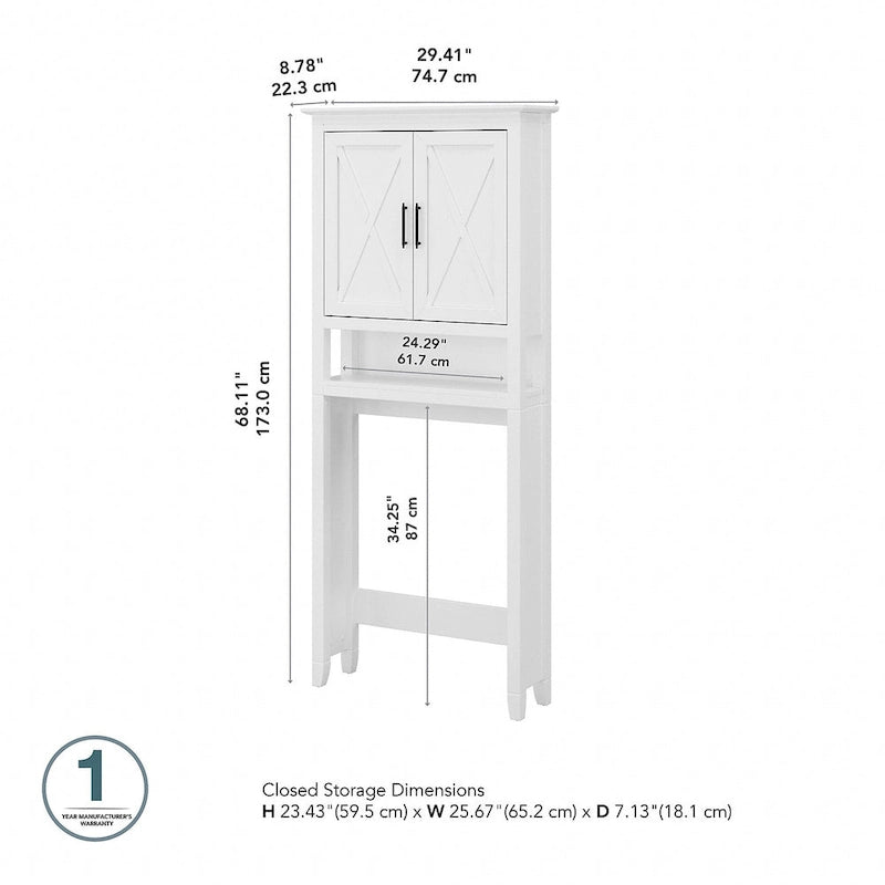 Meuble de rangement pour toilettes Key West par Bush Furniture