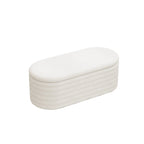 Banc coffre en chenille avec charnière de sécurité, tabouret de bout de lit rembourré en tissu