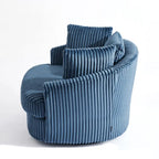 Fauteuil crapaud pivotant déhoussable à accoudoirs encastrés