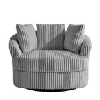 Fauteuil crapaud pivotant déhoussable à accoudoirs encastrés