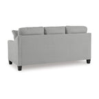 Canapé-lit Queen Size, gris, matelas en mousse à mémoire de forme repliable