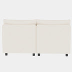 Canapé modulaire 8 places convertible beige 129 avec rangement
