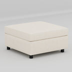Canapé modulaire 8 places convertible beige 129 avec rangement