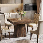 Table à manger carrée de 31,5 pouces pour 4 personnes, Table de cuisine de ferme pour salle à manger - 31,5P x 31,5L x 29,53H