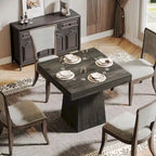 Table à manger carrée de 31,5 pouces pour 4 personnes, Table de cuisine de ferme pour salle à manger - 31,5P x 31,5L x 29,53H