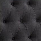 Tête de lit capitonnée en tissu arqué Calera - Lit simple