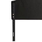 Tête de lit capitonnée en tissu arqué Calera - Lit simple