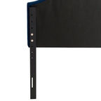 Tête de lit capitonnée en tissu arqué Calera - Lit simple