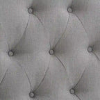 Tête de lit capitonnée en tissu arqué Calera - Lit simple