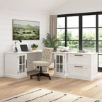 Bureau informatique Westbrook 60W avec étagère supérieure