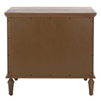 Table de chevet en bois à 3 tiroirs Firyal