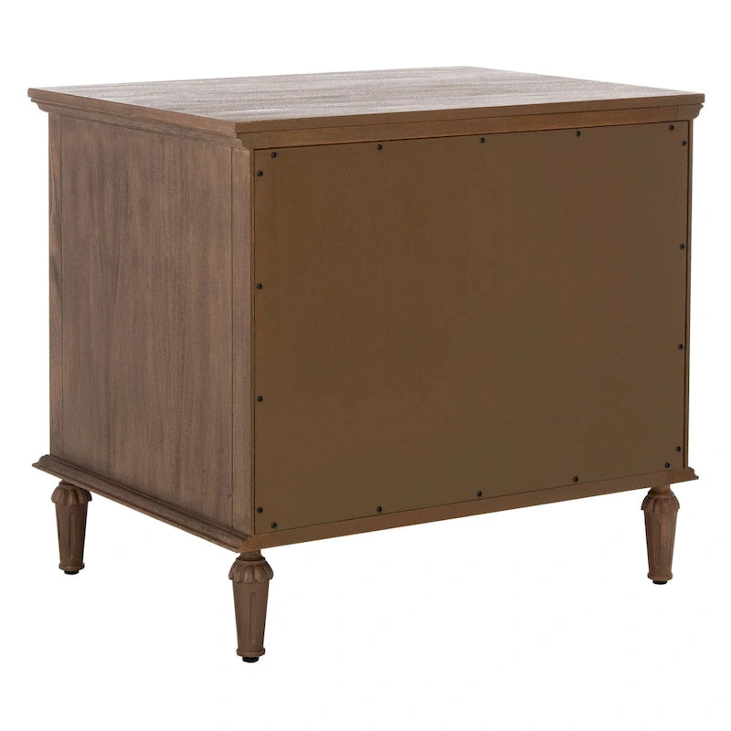 Table de chevet en bois à 3 tiroirs Firyal