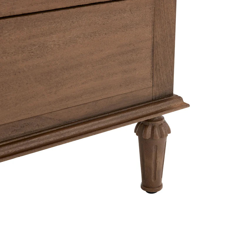 Table de chevet en bois à 3 tiroirs Firyal