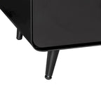 Table de chevet moderne en acier avec 3 tiroirs pour salon et chambre à coucher
