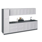 Kitchen Elegant Collection White Matte Color Base Size 11Ft Wide - 135x24