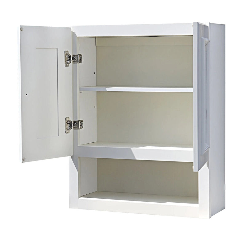 2126 Armoire Murale de Salle de Bain Blanc Lin